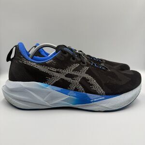 ASICS Novablast 5 Men's Size 12 Black Blue Running Shoes Training Sneakers